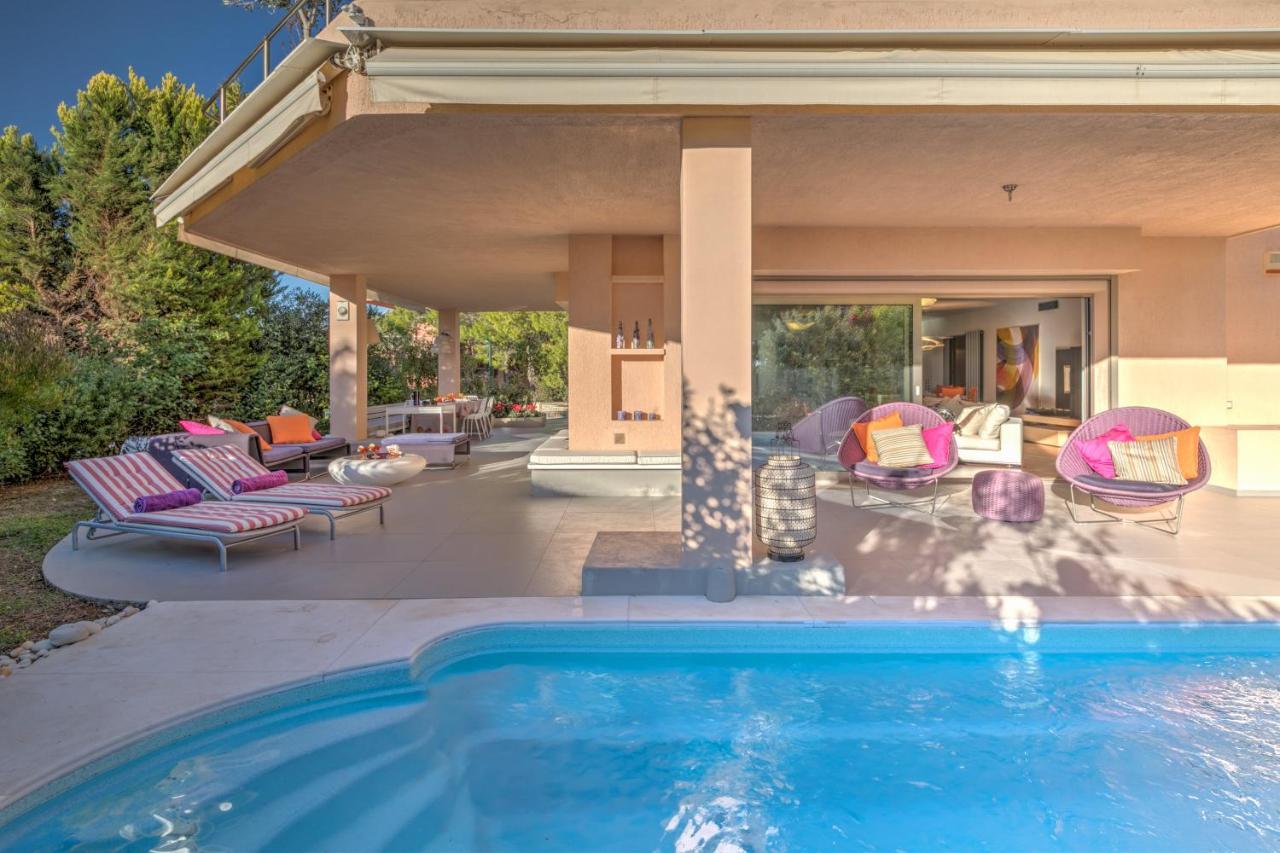Luxurious Villa Philoxenia Lagonisi Bagian luar foto