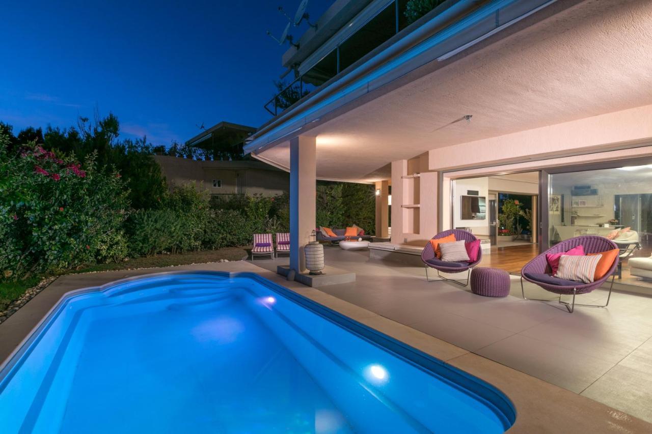 Luxurious Villa Philoxenia Lagonisi Bagian luar foto