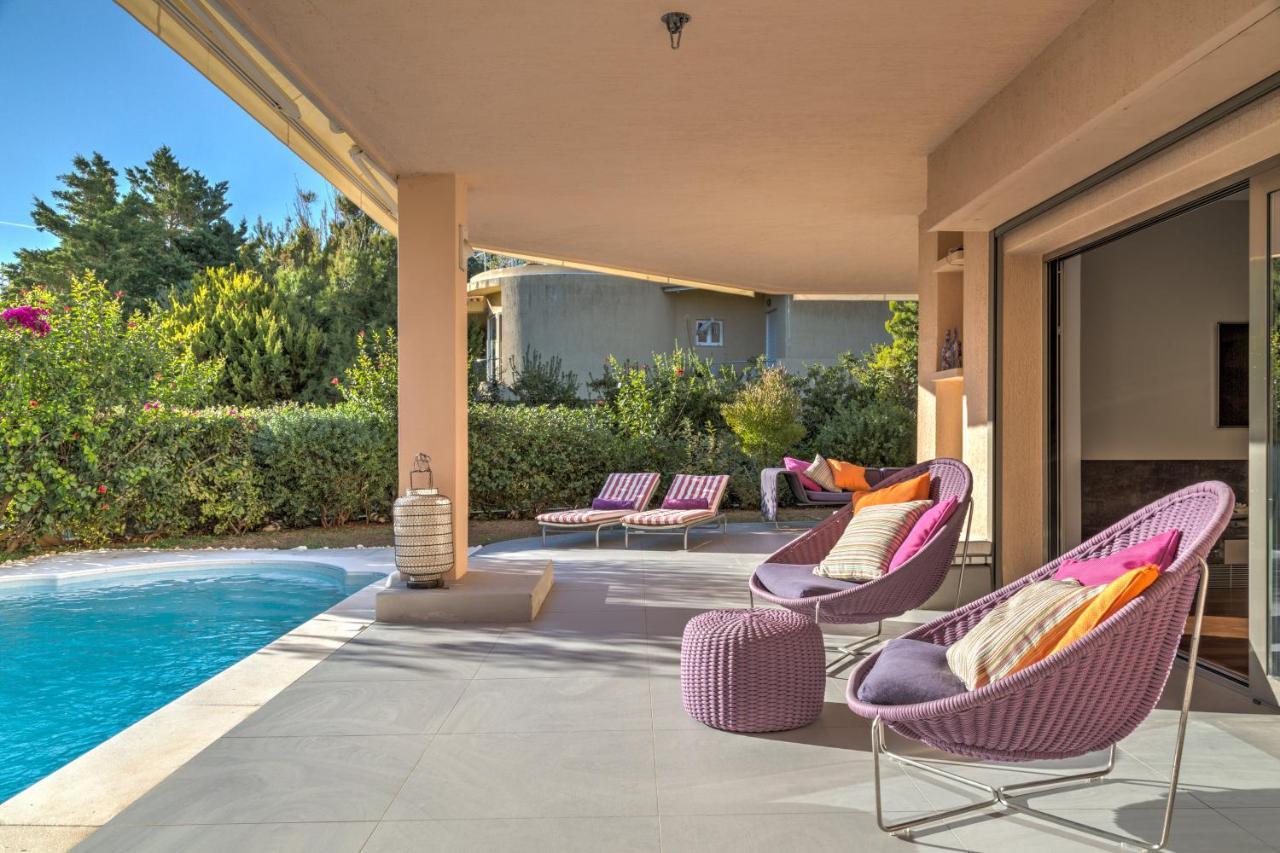 Luxurious Villa Philoxenia Lagonisi Bagian luar foto
